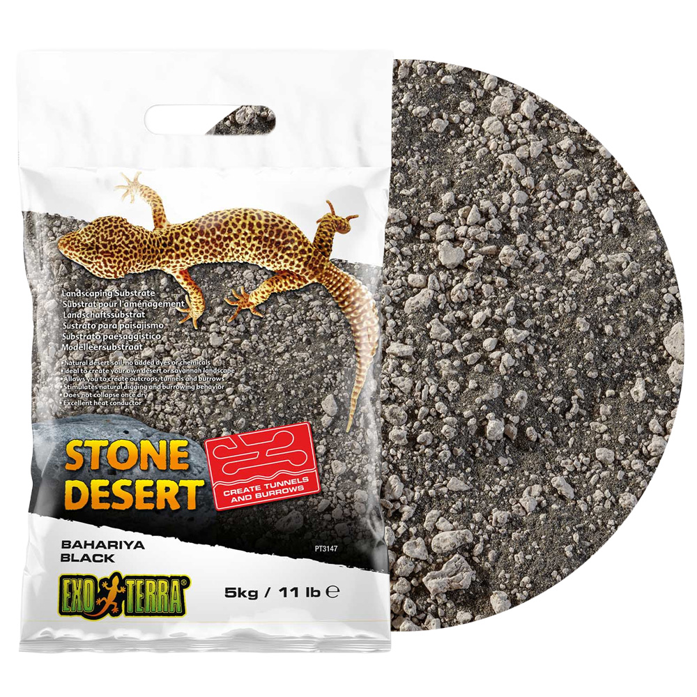 EXO TERRA Stone Desert Black 5kg Podłoże Pustynne do Terrarium